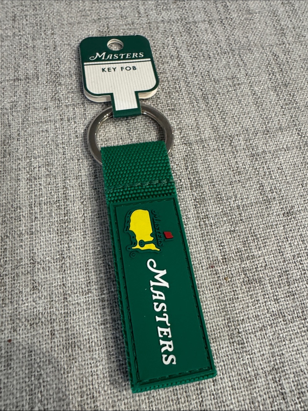 Masters Green Key Fob with Yellow Logo